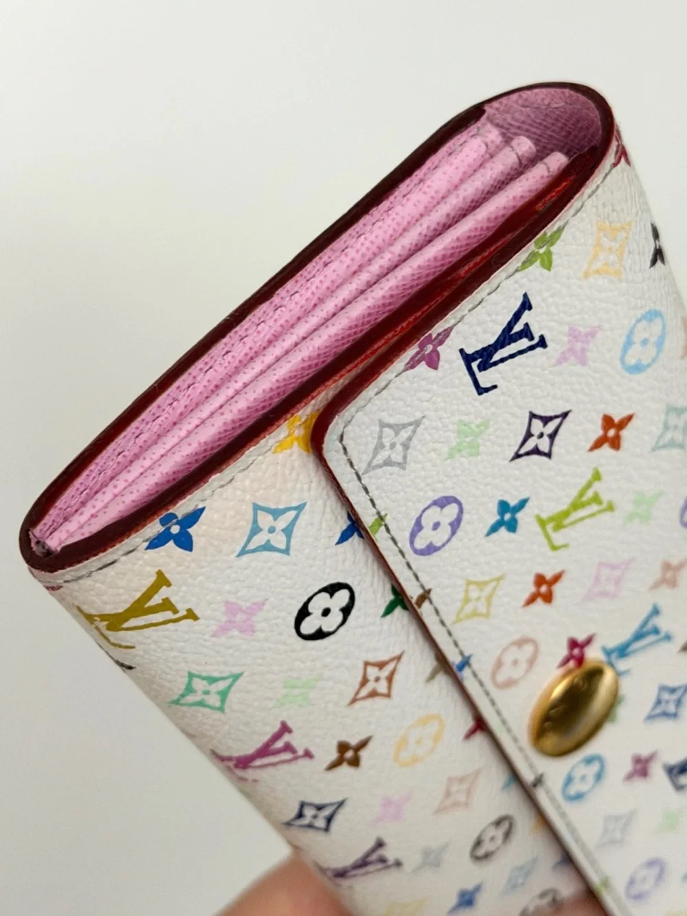 Louis Vuitton Multicolore Monogram Pattern Coated Canvas Sarah Wallet